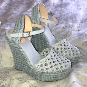 Cute baby blue espadrille